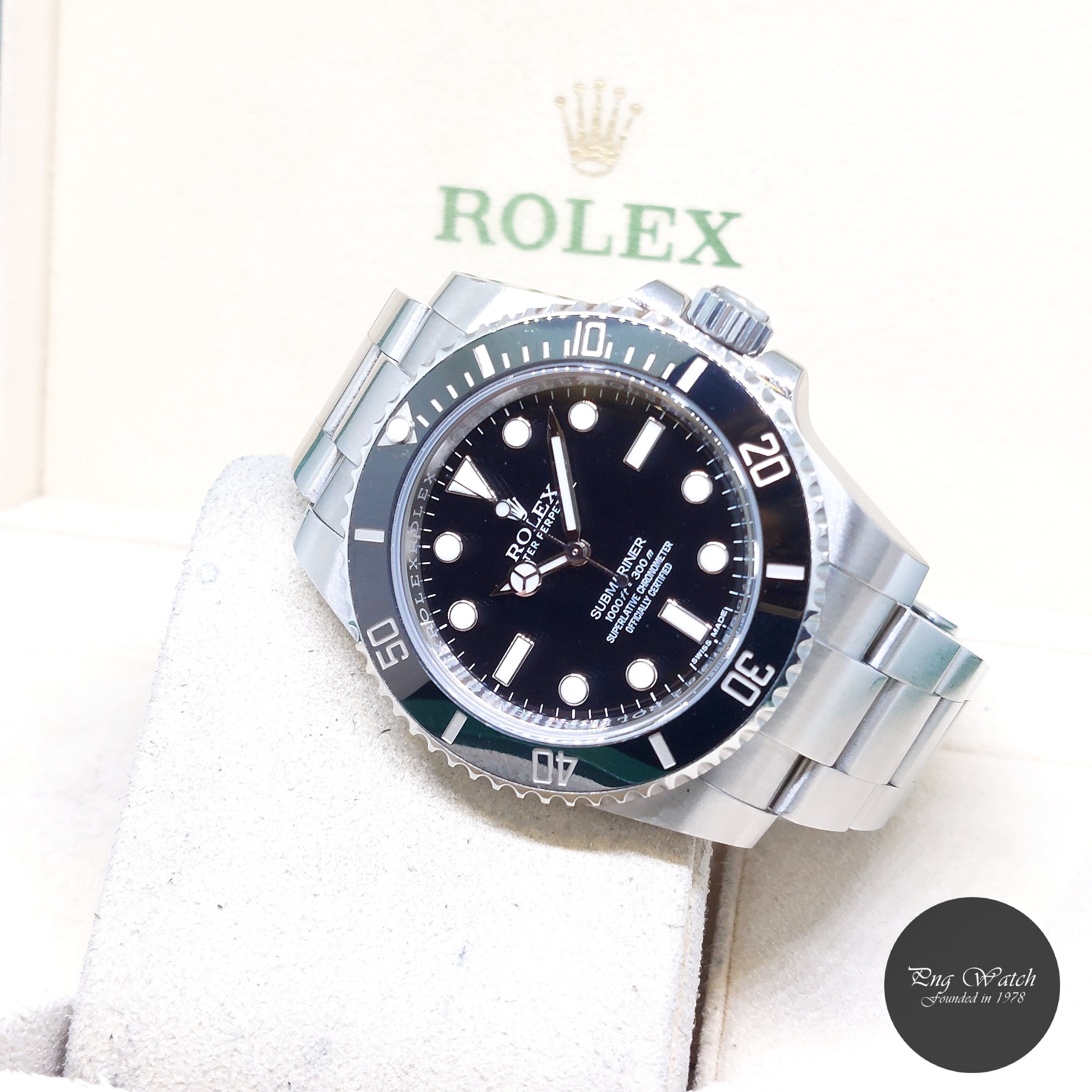 Rolex 40mm Oyster Perpetual Black Dial Ceramic Submariner REF: 114060 (AN)