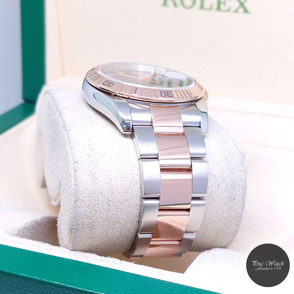 Thumbnail: Rolex 36mm 18K Half Rose Gold Black Indexes Dial "TOG" Datejust REF: 116261 