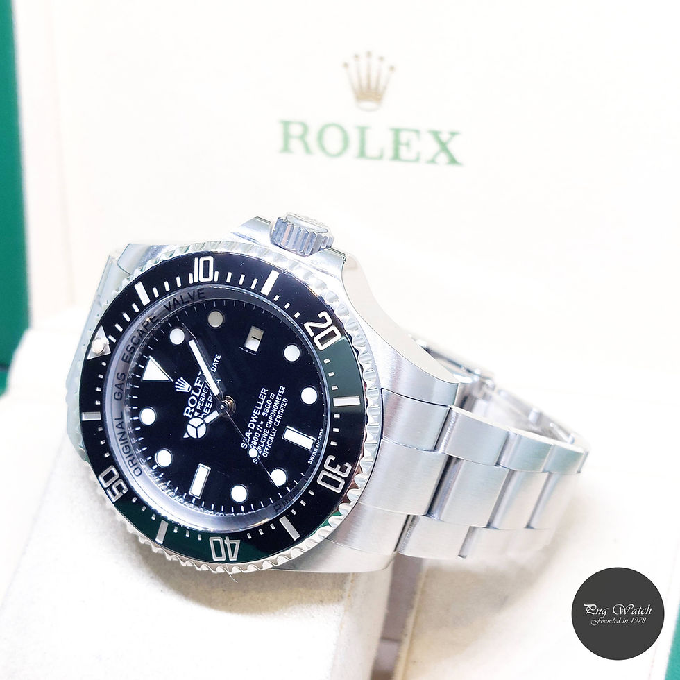 Thumbnail: Rolex 44mm Oyster Perpetual Ceramic Black Sea Dweller "DEEPSEA" REF: 116660 (16)