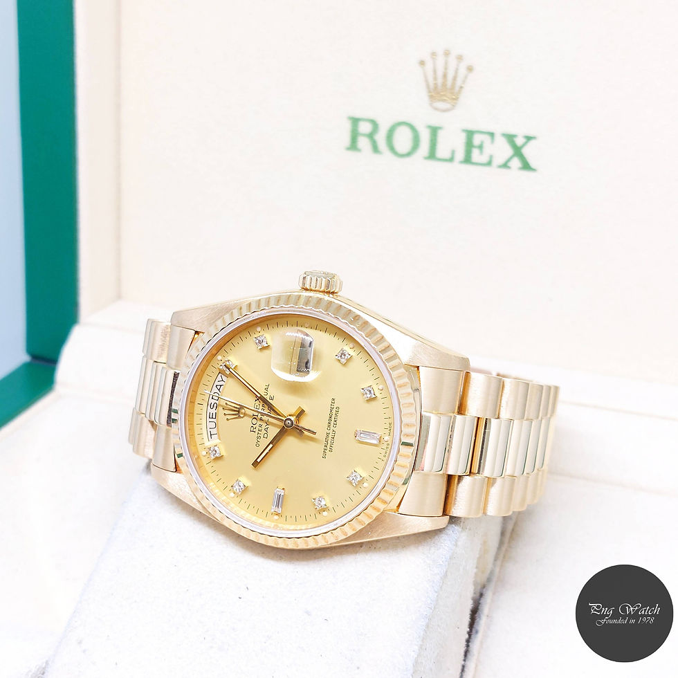 Thumbnail: Rolex 36mm 18K Yellow Gold "Lemon" Diamonds Dial Day-Date REF: 18038 (9.35)