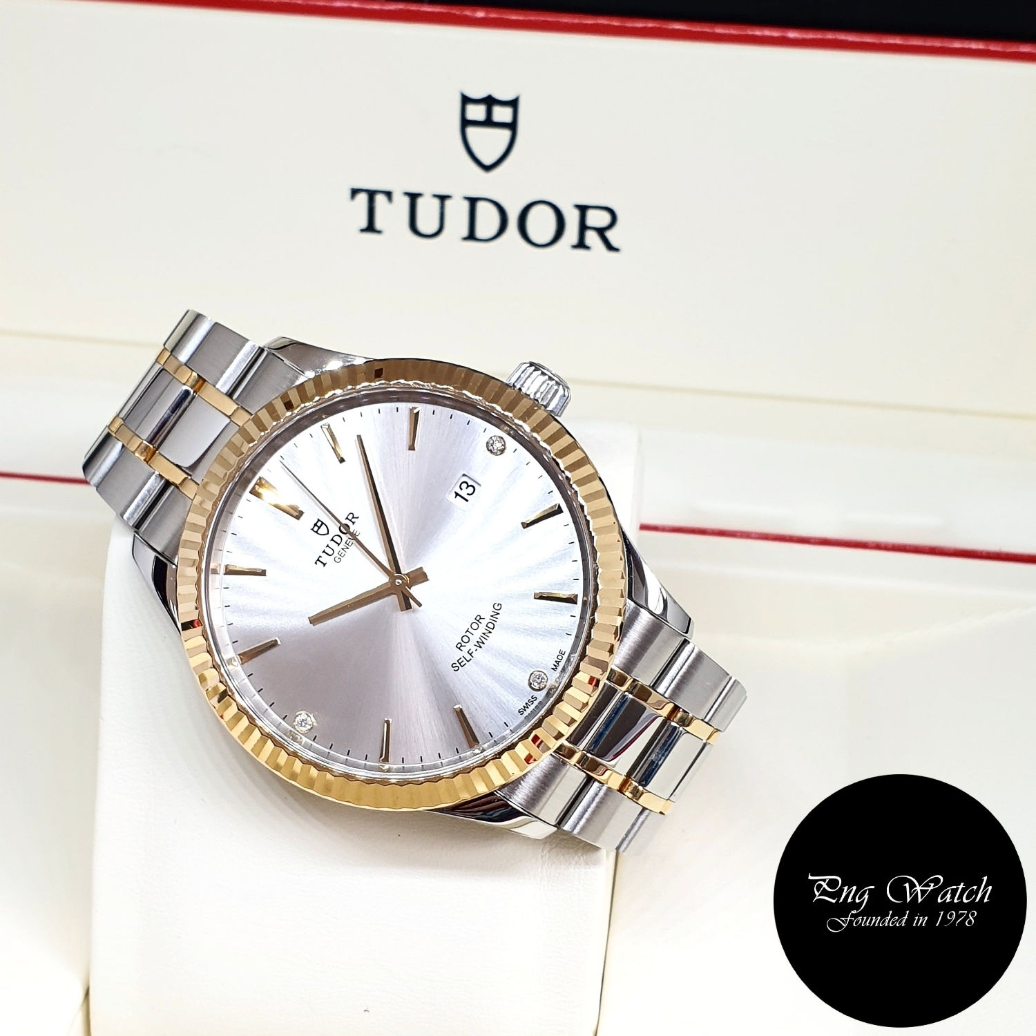 Tudor 41mm Style Diamonds Dress Watch REF: 12713