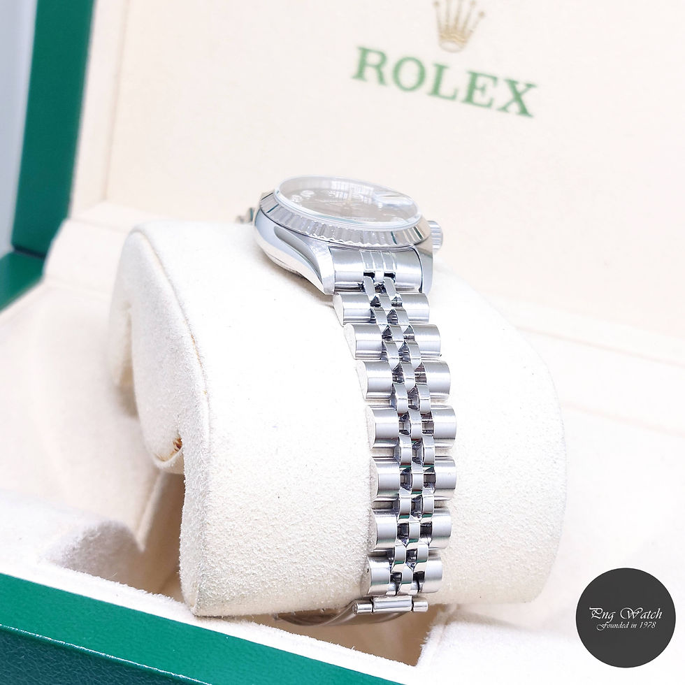 Thumbnail: Rolex 26mm Oyster Perpetual Lady Blue Big Diamonds Datejust REF: 69174 (U2) 