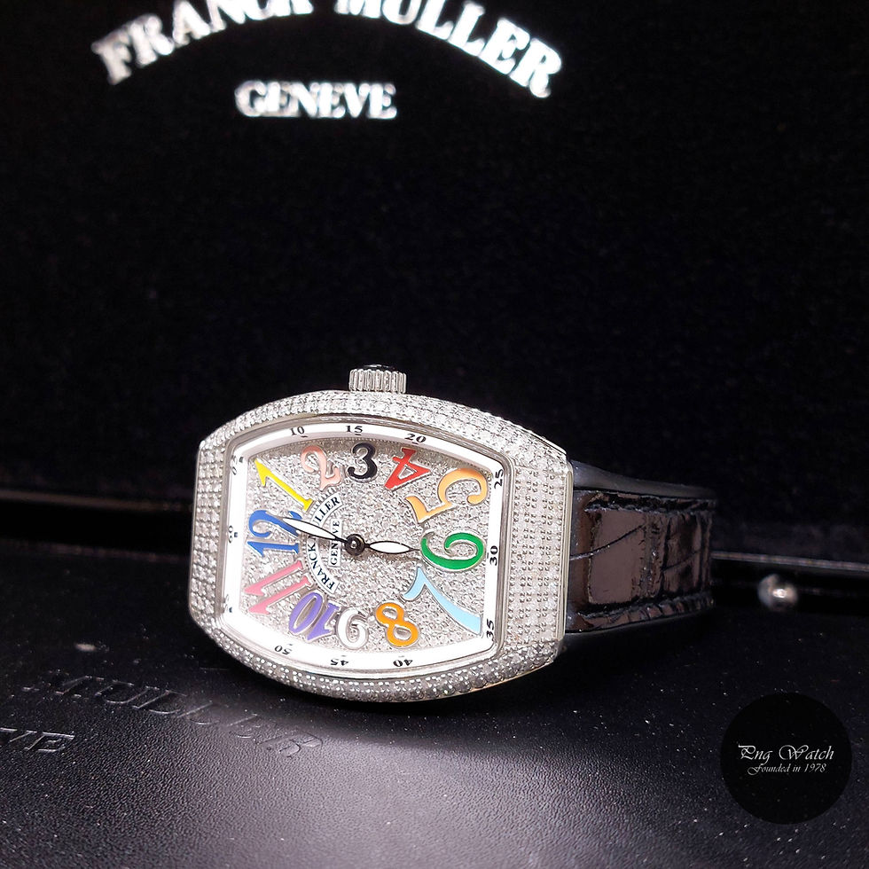 Thumbnail: Franck Muller Pave Diamonds Set Black Color Dreams Vanguard REF: V32 QZ AC NR