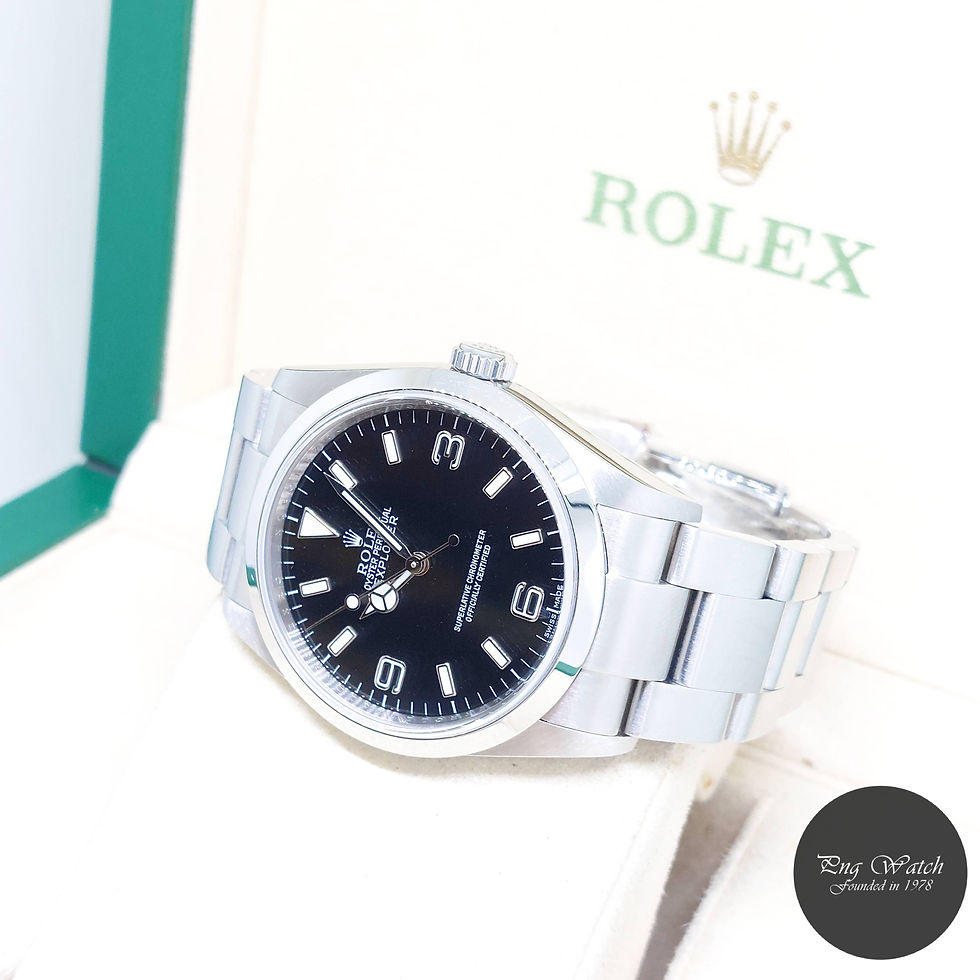 Thumbnail: Rolex 36mm Oyster Perpetual Black Dial Explorer One REF: 114270 (Z Series)