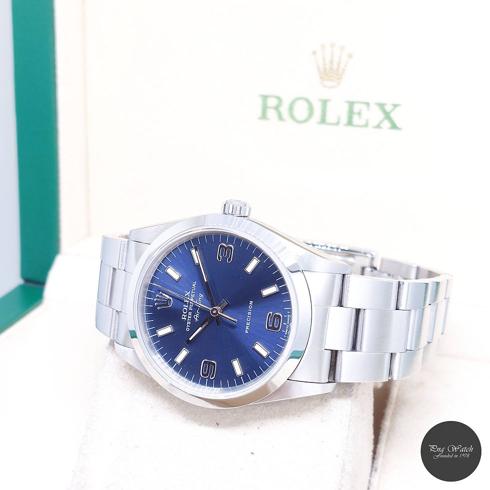 Thumbnail: Rolex 34mm Oyster Perpetual Blue Dial Air-King REF: 14000 (T Series)