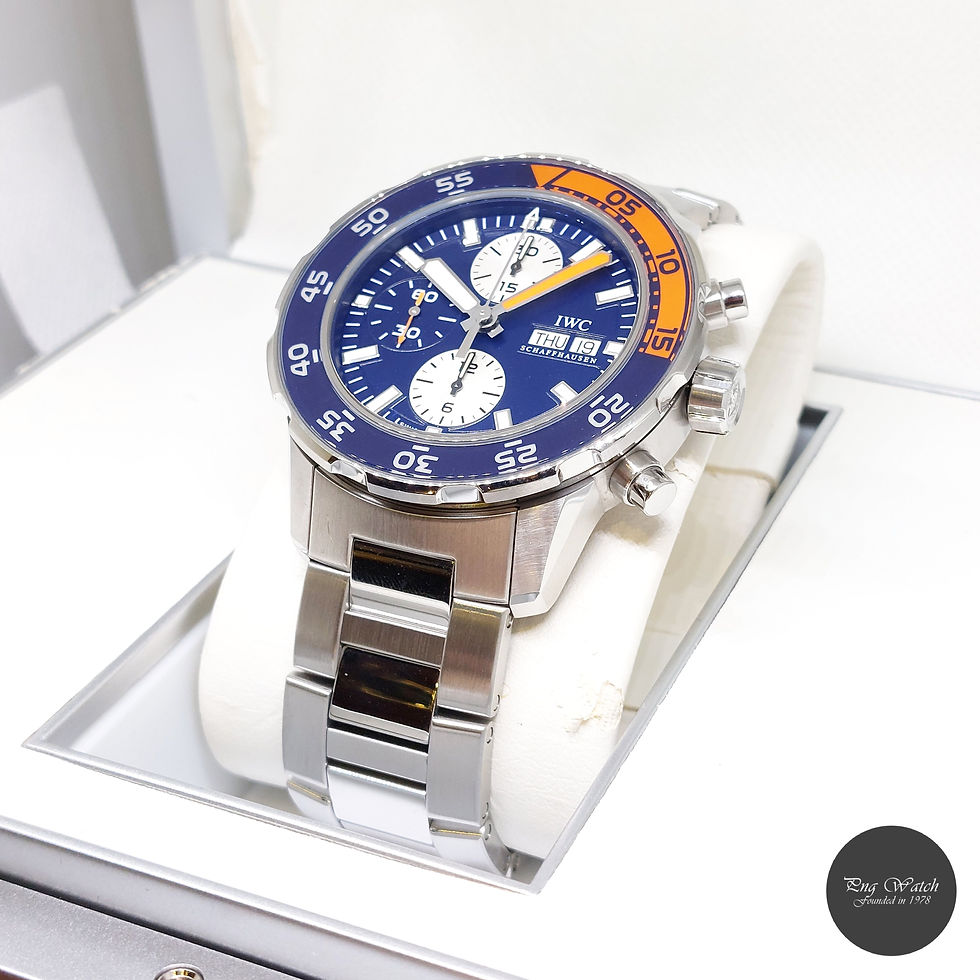 Thumbnail: IWC 44mm Blue Dial Aquatimer Chronograph REF: IW376703 IW3767-03 (Box & Cert)