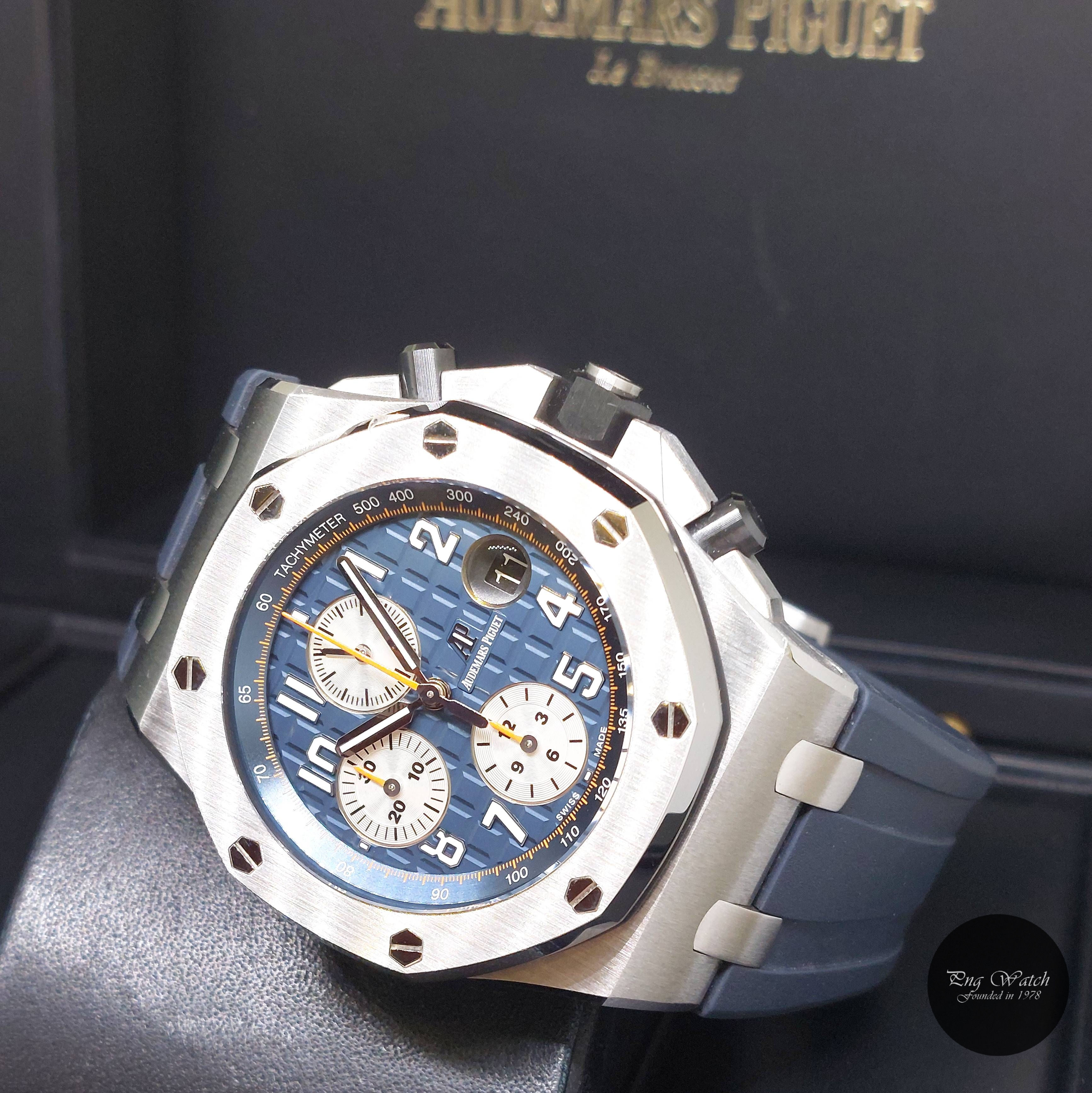 Audemars Piguet 42mm Steel Royal Offshore Navy Chronograph REF: 26470ST (2017)