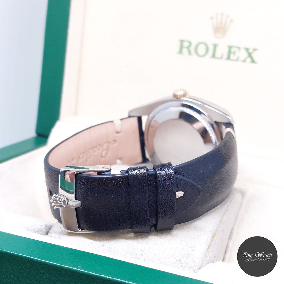 Thumbnail: Rolex 36mm 18K Half Yellow Gold Brown Floral Dial Datejust REF: 116233 (2004)