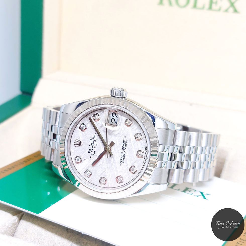Thumbnail: Rolex 31mm Meteorite Big Diamonds Dial Datejust REF: 178274 (Box & Cert-2017)