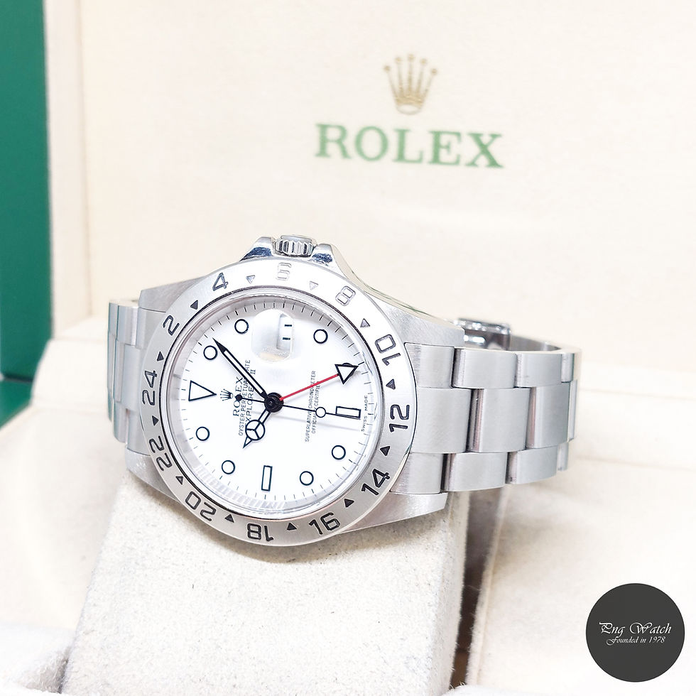 Thumbnail: Rolex 40mm White "POLAR" Dial Explorer 2 REF: 16570 (F Series)