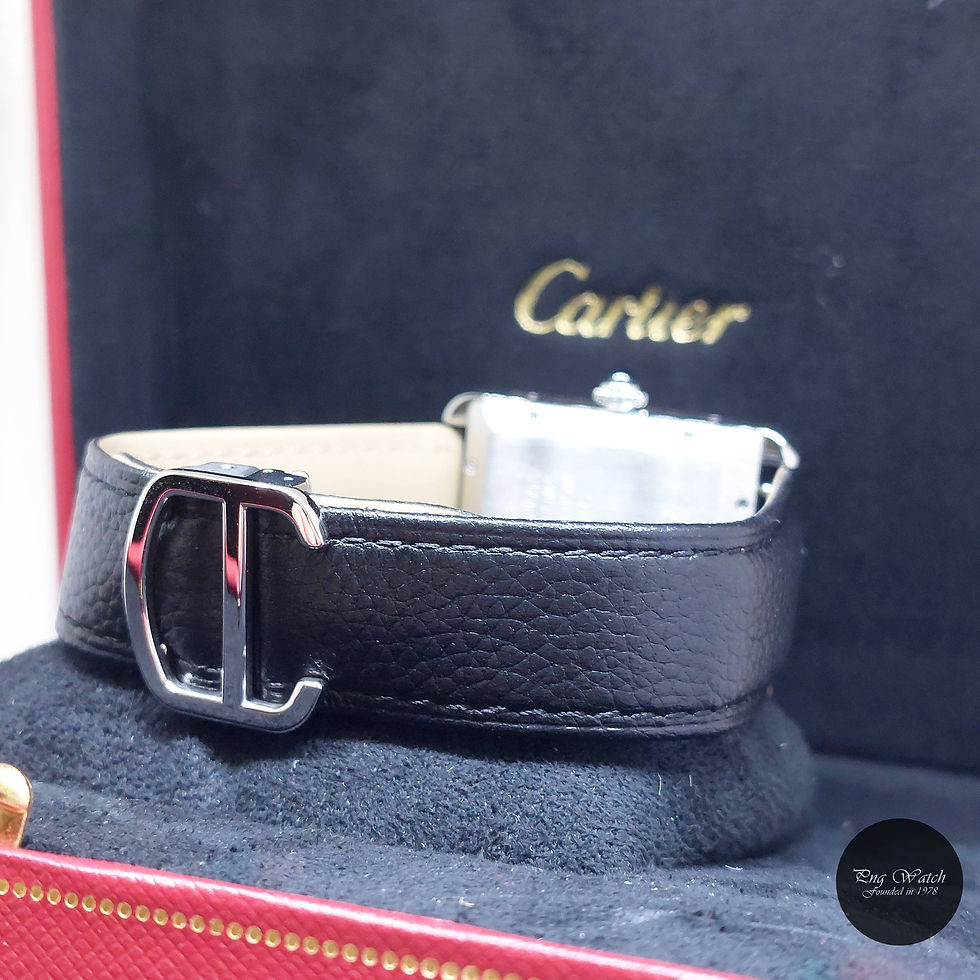 Thumbnail: Cartier 31mm X 41mm Silver Roman Dial Auto Tank Solo REF: W5200027 (2014)