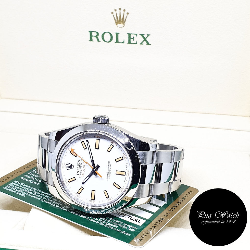 Thumbnail: Rolex Oyster Perpetual White Milgauss REF: 116400
