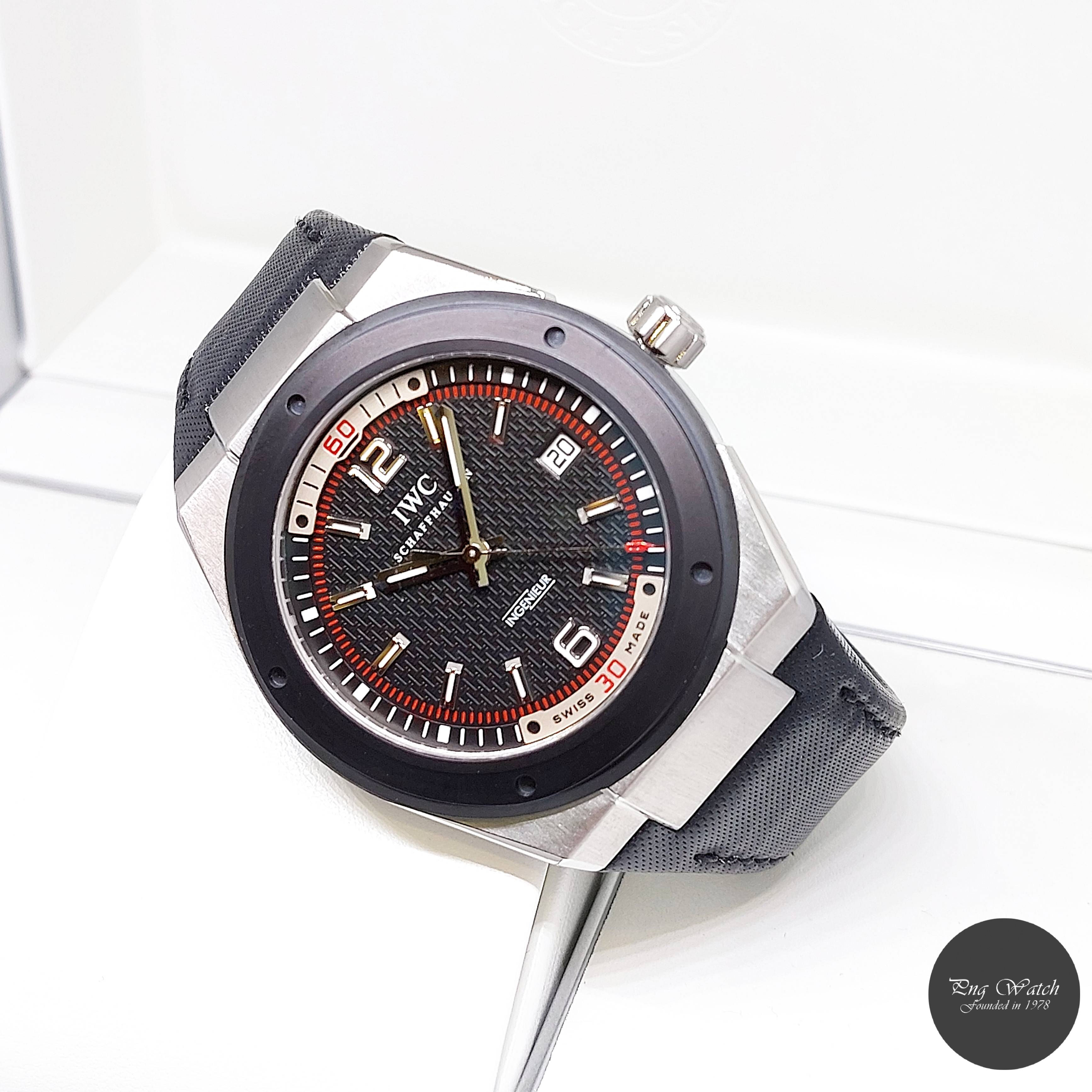 IWC 44mm Black Dial Ceramic Bezel Ingenieur REF: IW323401 (Box & Cert-2008)