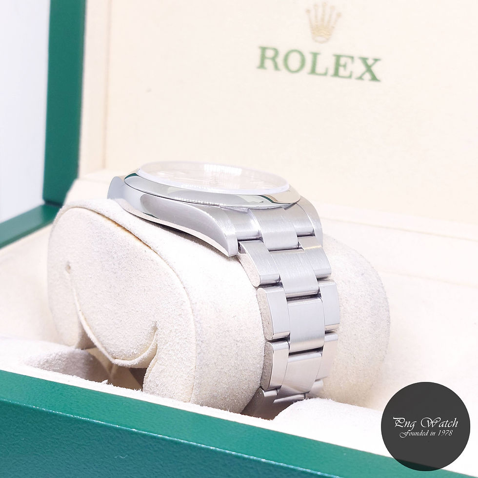 Thumbnail: Rolex 39mm White Indexes Oyster Perpetual REF: 114300 (Box & Cert-2018)