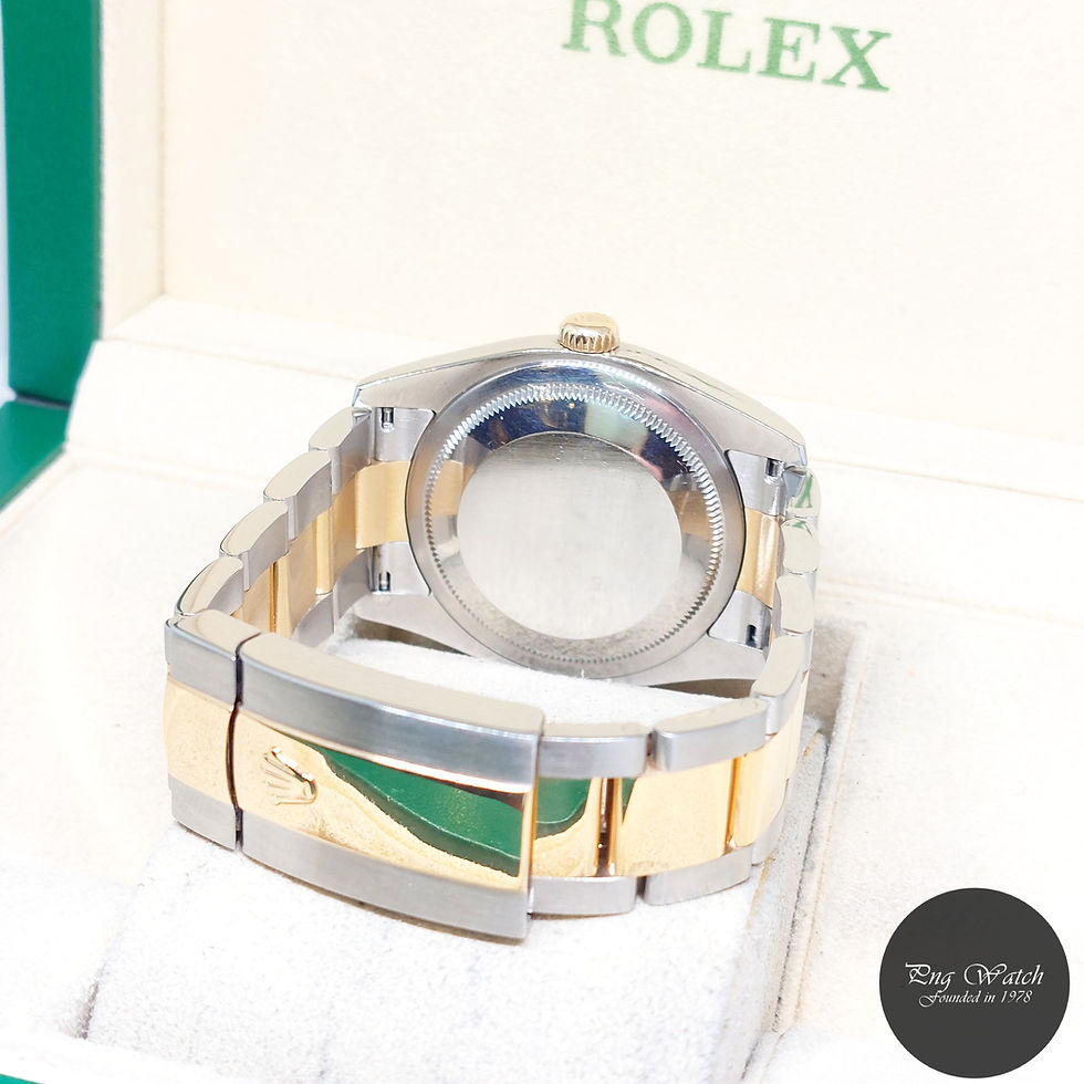 Thumbnail: Rolex 36mm 18K Half Yellow Gold Champagne Batons Dial Datejust REF: 116203 (V)