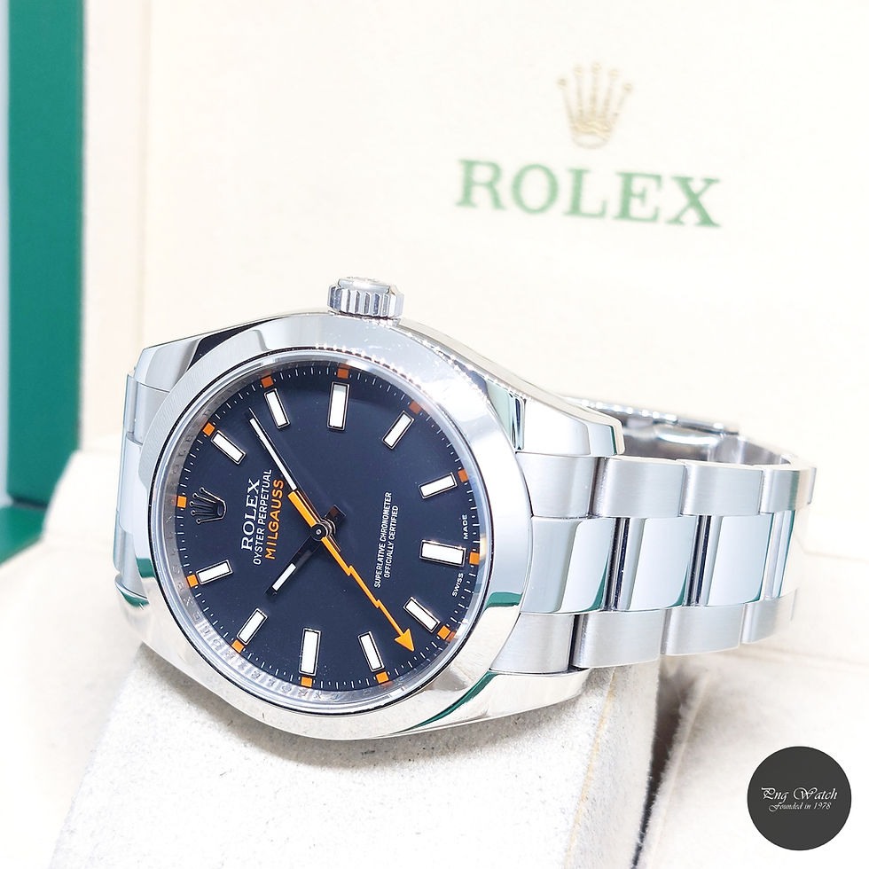 Thumbnail: Rolex 40mm Oyster Perpetual Black Dial Milgauss REF: 116400 (V1 Series)