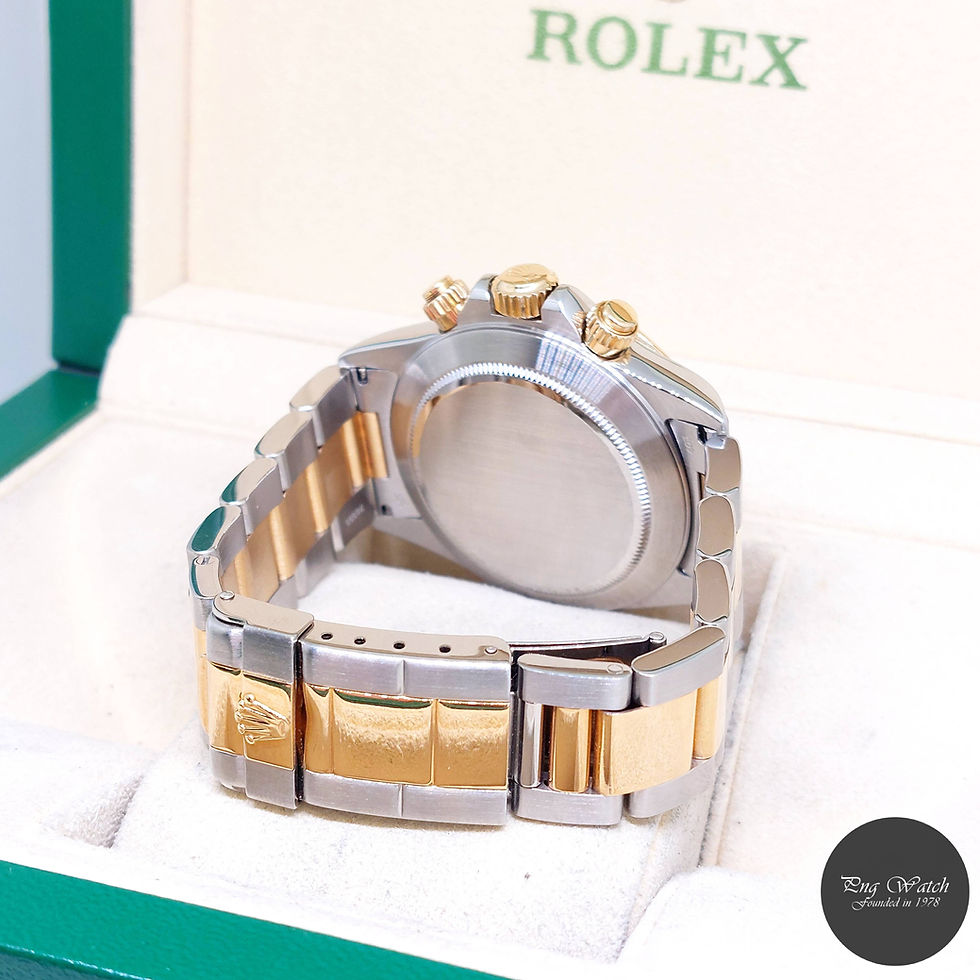Thumbnail: Rolex 40mm 18K Half Yellow Gold White Diamonds Dial "Zenith" Daytona REF: 16523