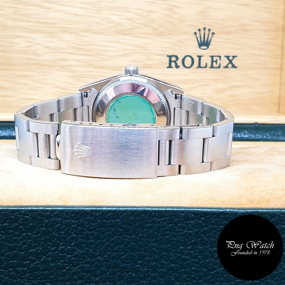Thumbnail: Rolex 31mm Black Steel Oyster Perpetual REF: 77080 (Full Set)