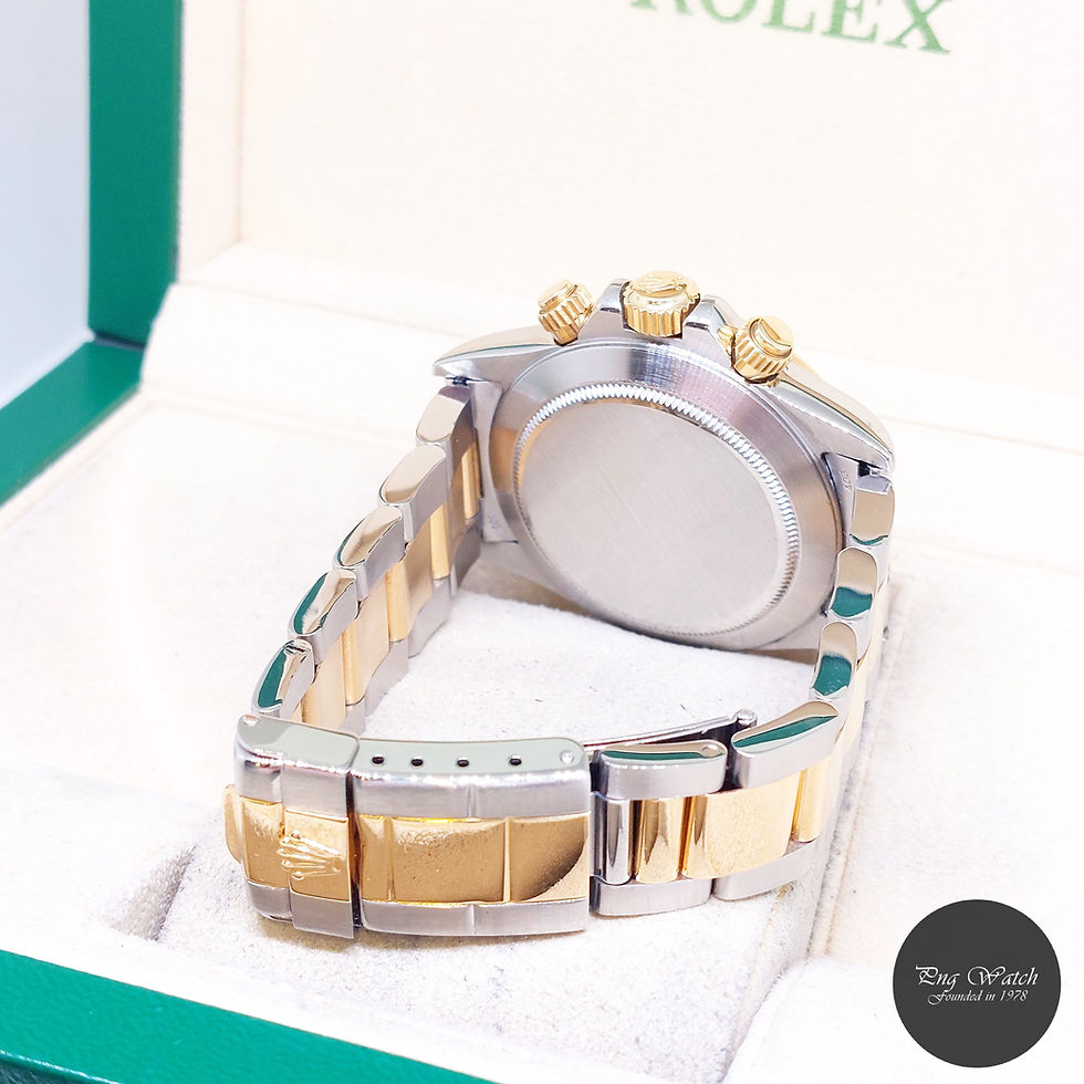 Thumbnail: Rolex 40mm 18K Half Yellow Gold Champagne Diamonds Daytona REF: 16523 (T)