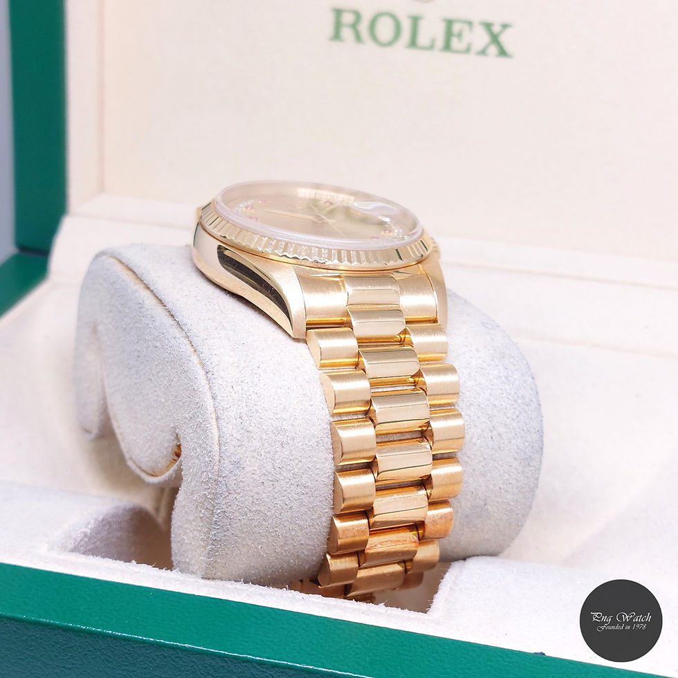 Thumbnail: Rolex 36mm 18K Yellow Gold Rubies & String Diamonds Dial Day-Date REF: 18038 (R)