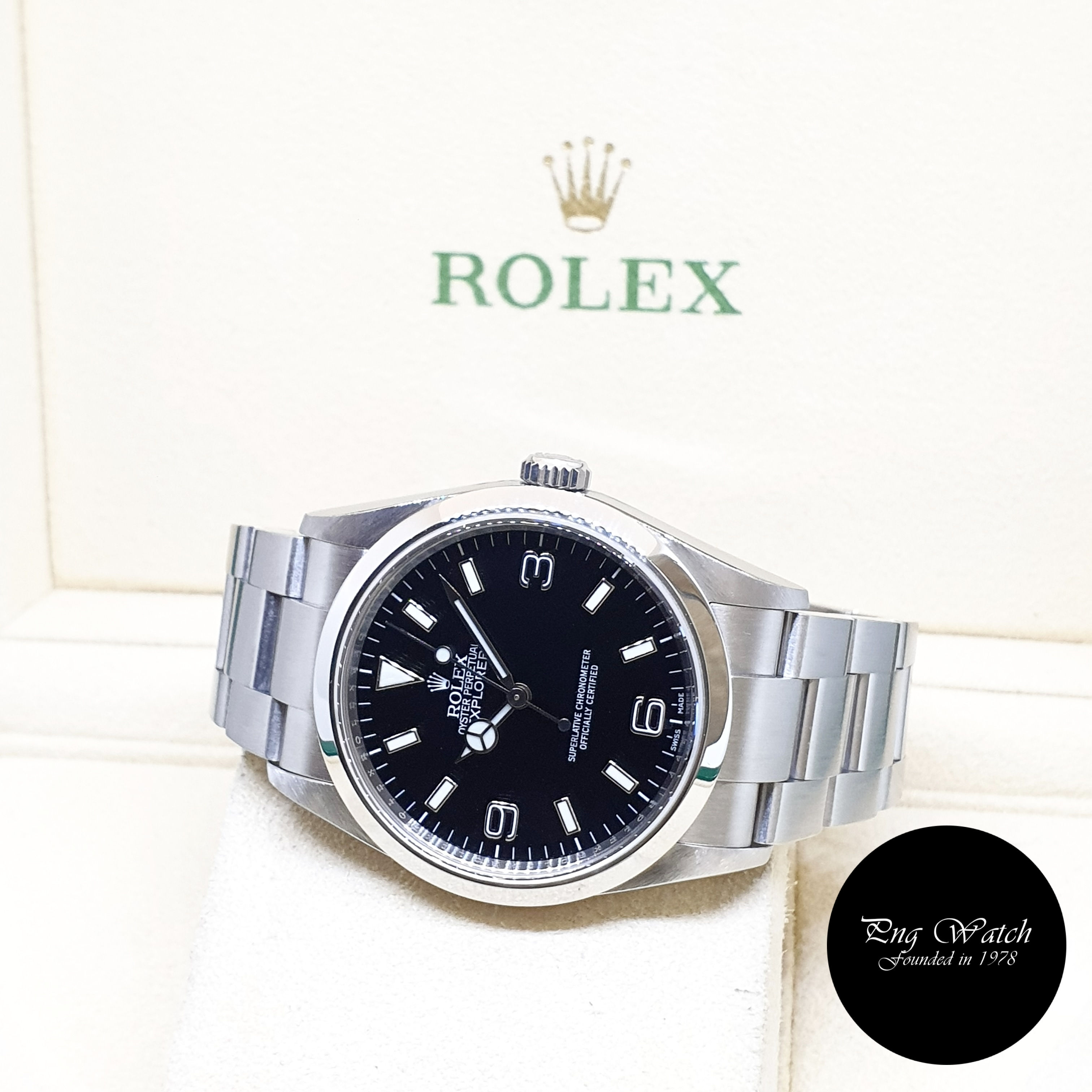 Rolex Oyster Perpetual 36mm Black Explorer One REF: 114270 (2010)