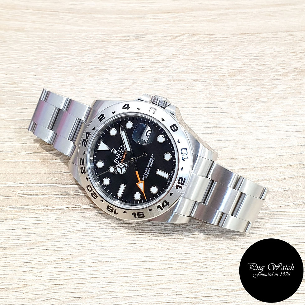 Rolex Oyster Perpetual 42mm Black Explorer 2 REF: 216570 (15)(2)
