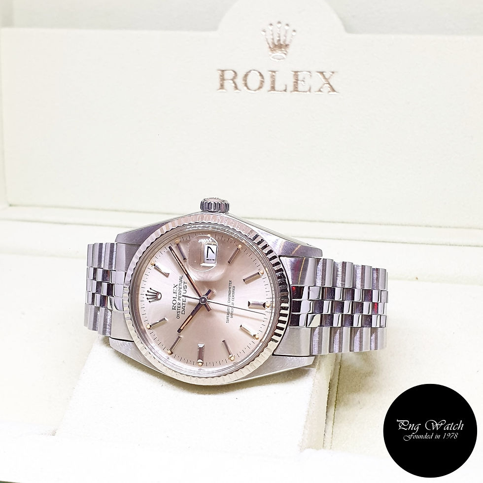 Thumbnail: Rolex Oyster Perpetual Tritium Silver Indexes 36mm Datejust REF: 16014