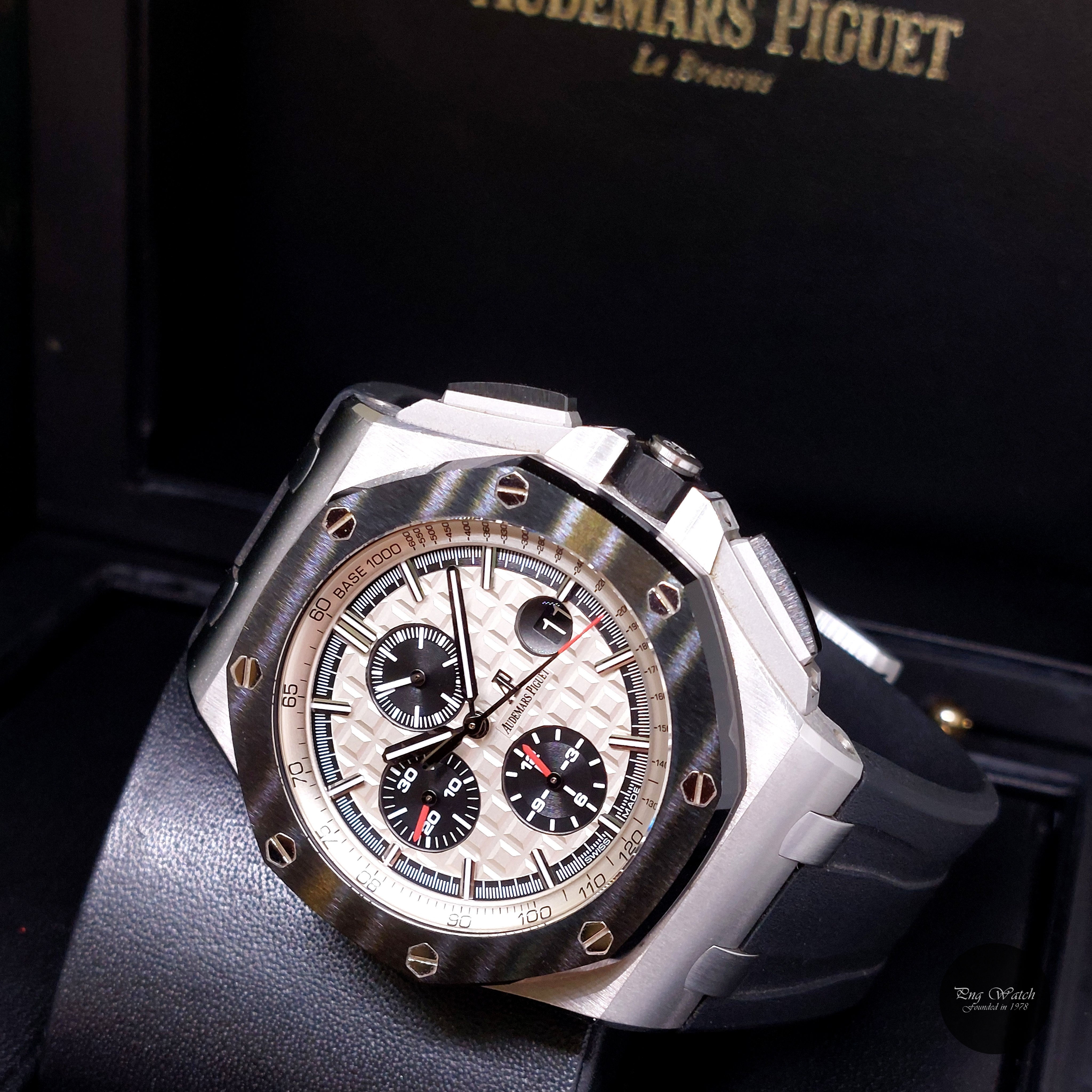 Audemars Piguet 44mm Silver "Panda" Royal Oak Offshore Novelty REF: 26400SO