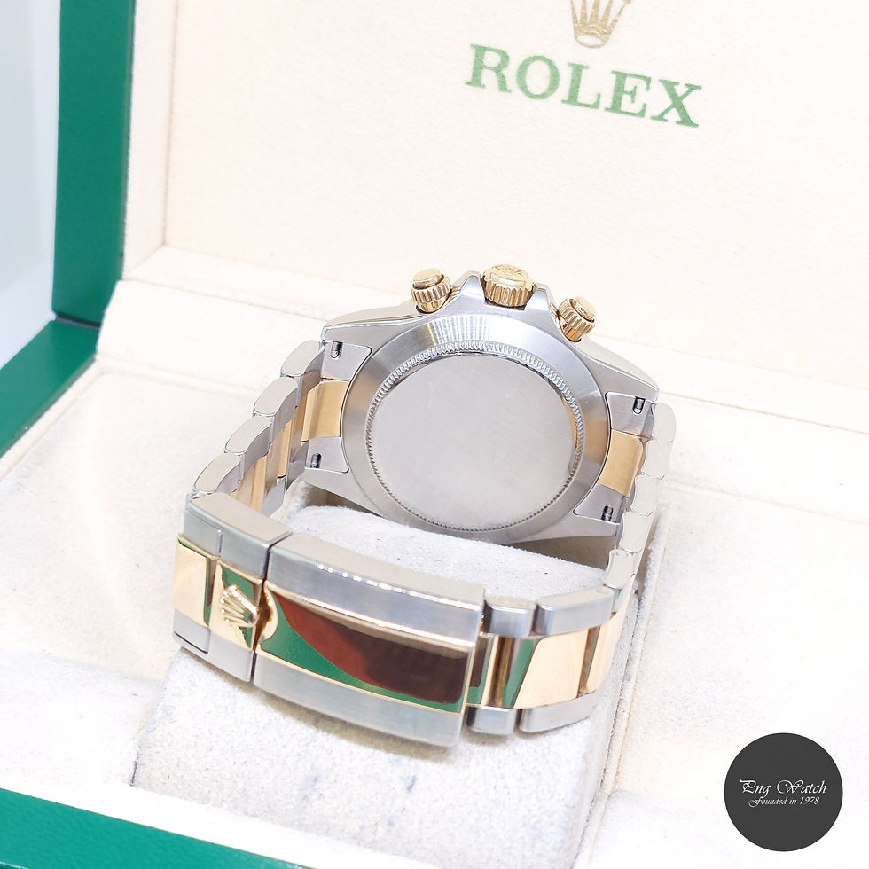 Thumbnail: Rolex 40mm 18K Half Yellow Gold Yellow MOP Diamonds Dial Daytona REF: 116523 (V)