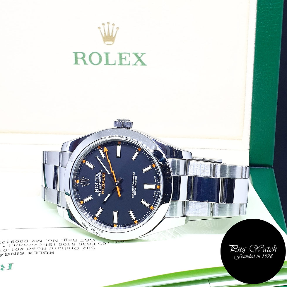 Thumbnail: Rolex Oyster Perpetual Black Milgauss REF: 116400