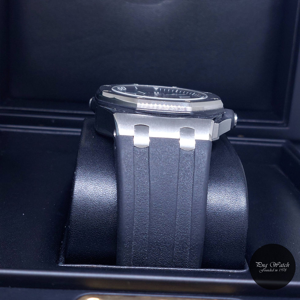 Thumbnail: Audemars Piguet Black 42mm Stainless Steel Royal Oak Offshore Diver REF: 15710ST