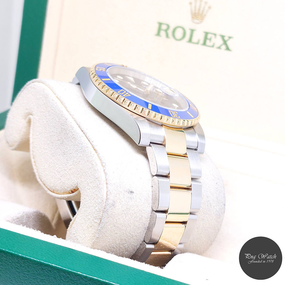 Thumbnail: Rolex 40mm 18K Half Yellow Gold Ceramic Bezel Blue Submariner REF: 116613LB (18)