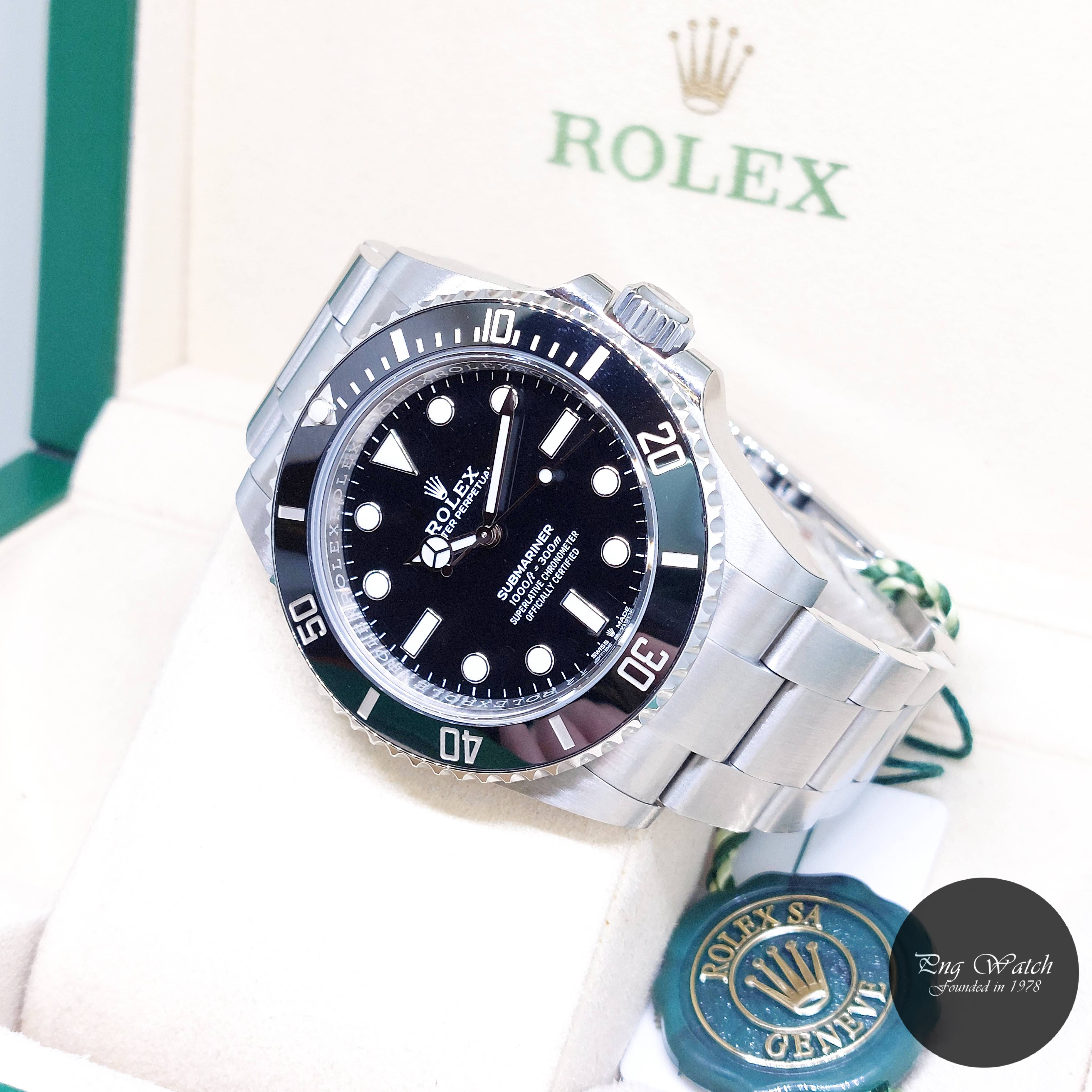 Rolex 41mm Oyster Perpetual Ceramic Bezel Black Submariner No Date REF: 124060