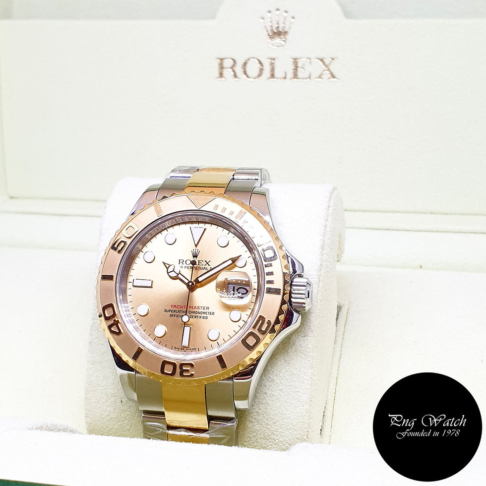 Thumbnail: Rolex Oyster Perpetual 18K Half Gold Champagne 40mm Yachtmaster REF: 16623 (V)