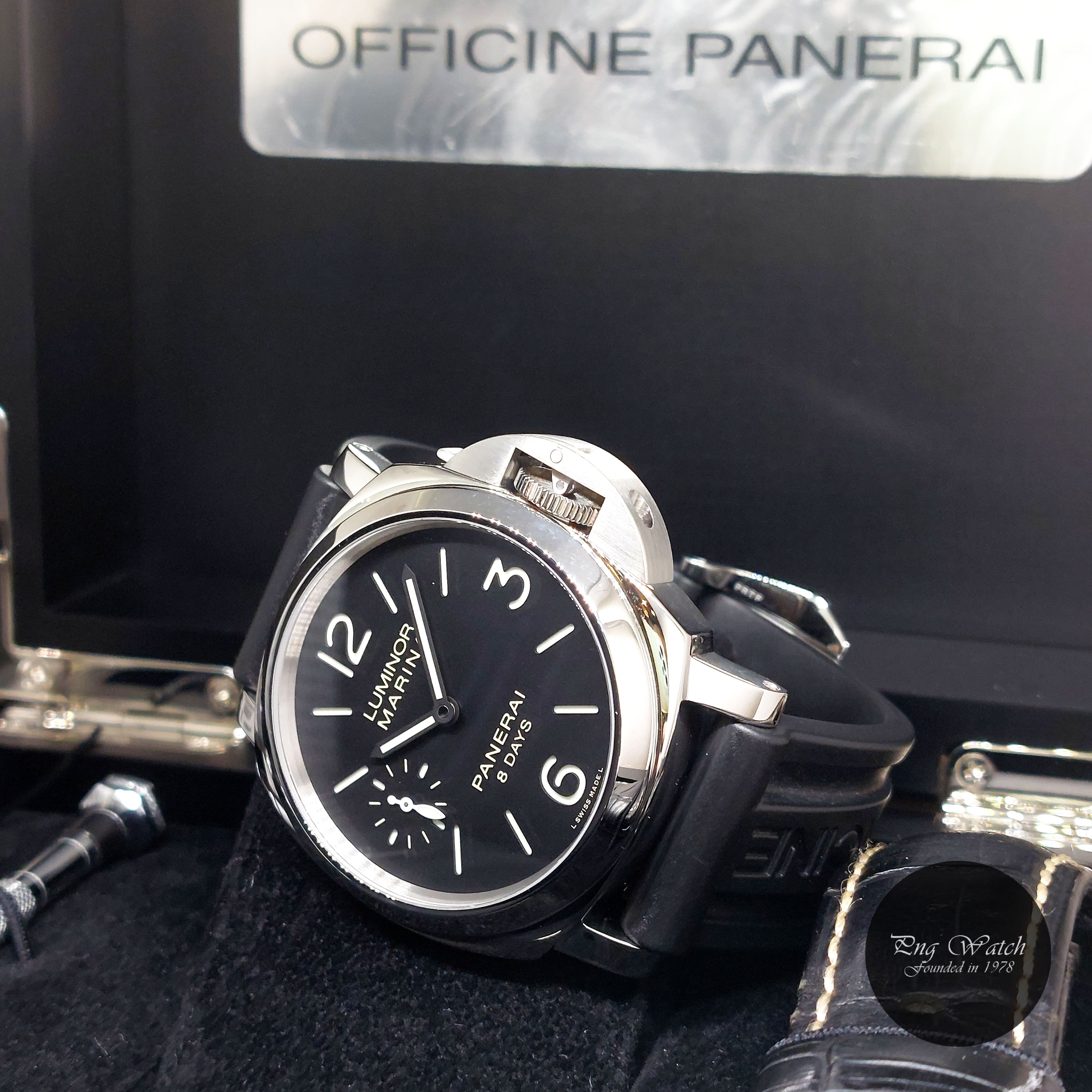 Panerai 44mm Black Dial 8 Days Luminor Marina PAM510 PAM00510 (Full set-2015)
