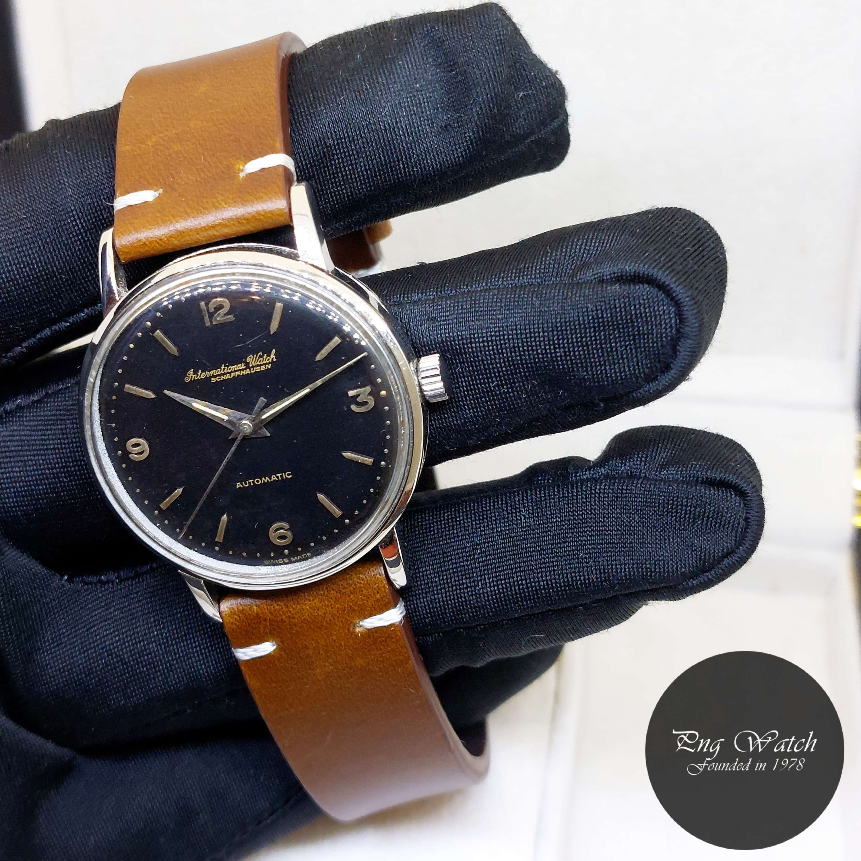 IWC 35mm Black Dial Schaffhausen Calibre 853 (2)