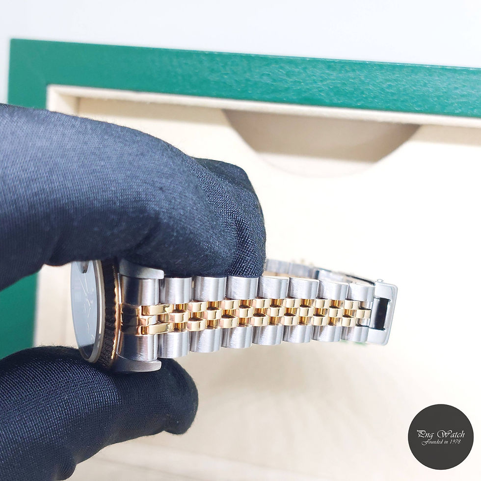 Thumbnail: Rolex 26mm 18K Half Yellow Gold White Diamonds Dial Lady Datejust REF: 69173 (W)