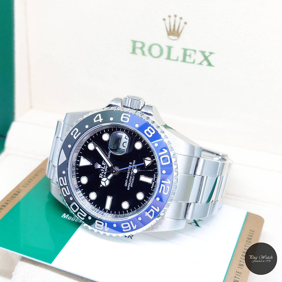 Thumbnail: Rolex 40mm Ceramic Bezel Black Dial "BATMAN" GMT Master 2 REF: 116710BLNR (19)