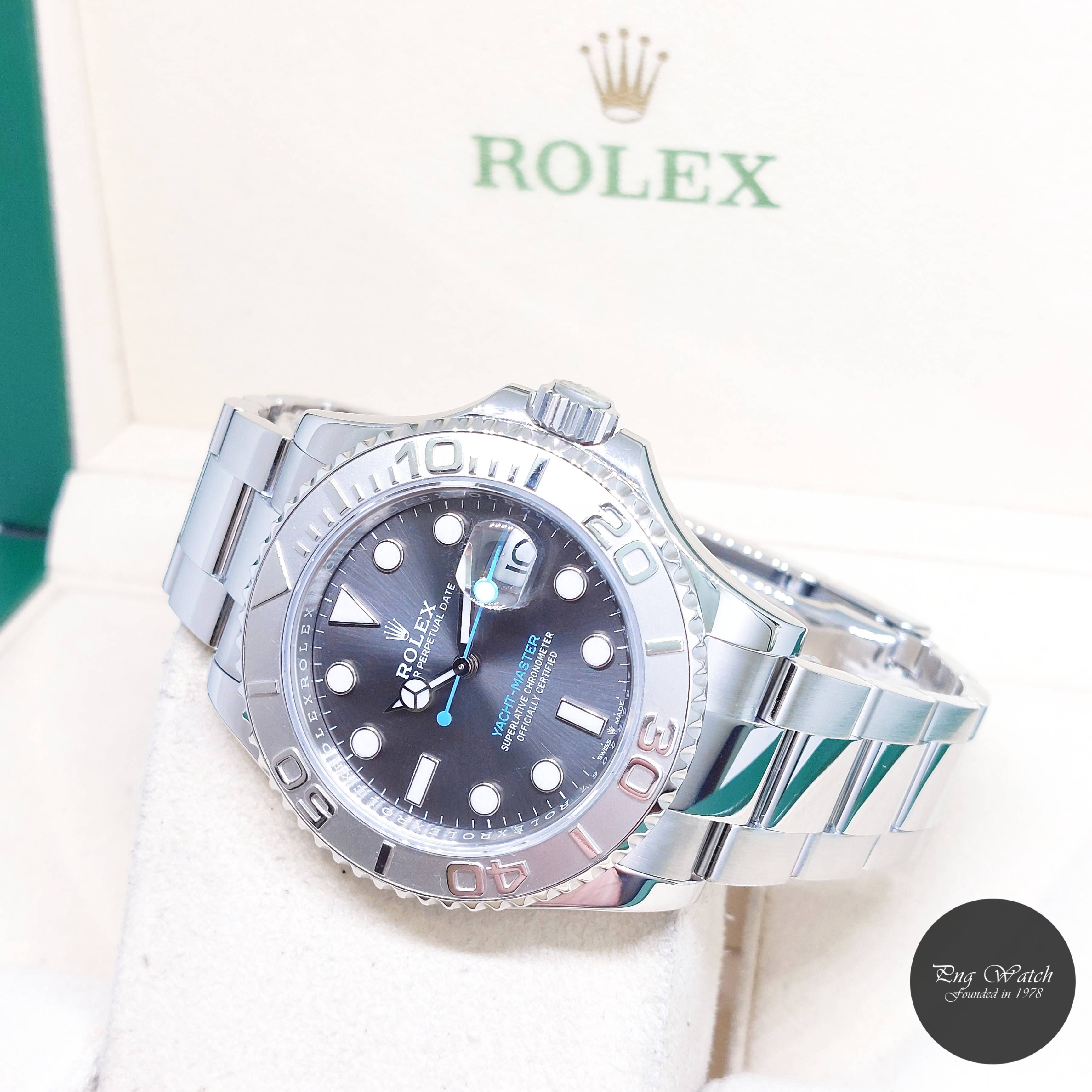 Rolex 40mm Oyster Perpetual Dark Rhodium Yachtmaster REF: 126622 (2020)