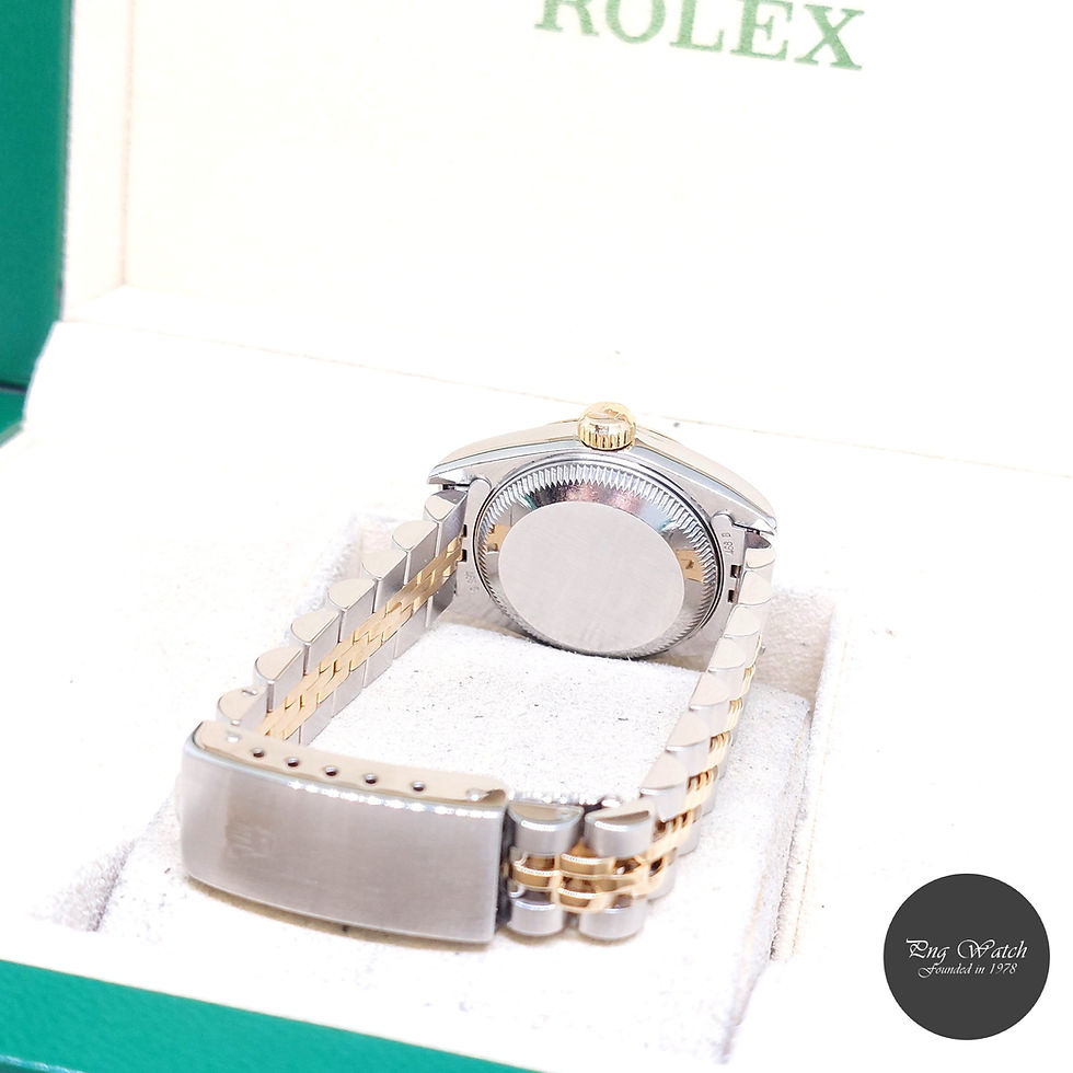 Thumbnail: Rolex 26mm 18K Half Yellow Gold Champagne Diamonds Datejust REF: 69173 (S)