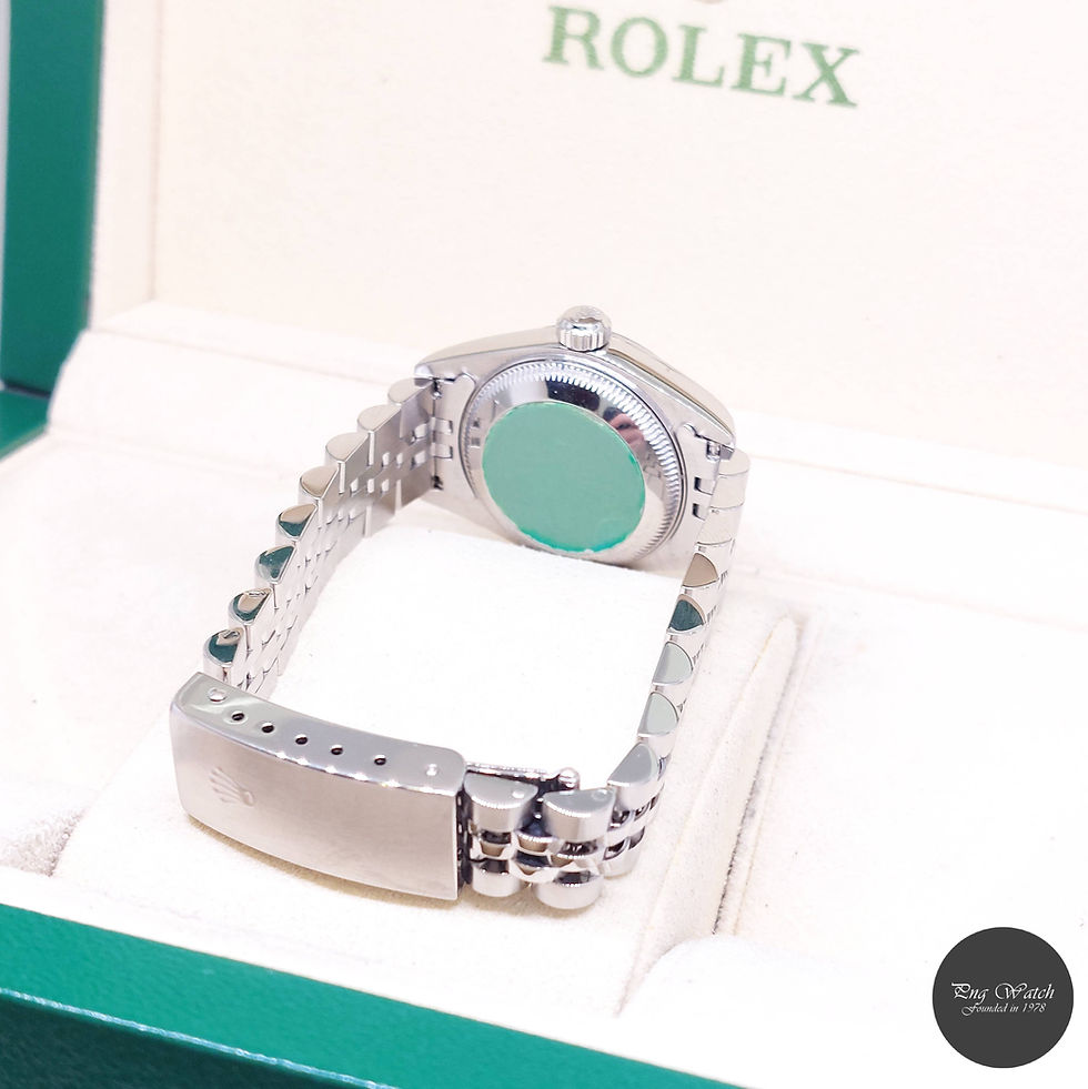 Thumbnail: Rolex 26mm Oyster Perpetual Lady Blue Big Diamonds Dial Datejust REF: 69174 (U)