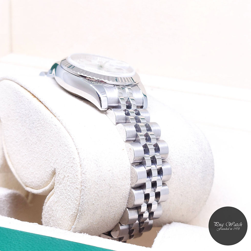 Thumbnail: Rolex 26mm Oyster Perpetual MOP Diamonds Dial Lady Datejust REF: 179174 (Z)