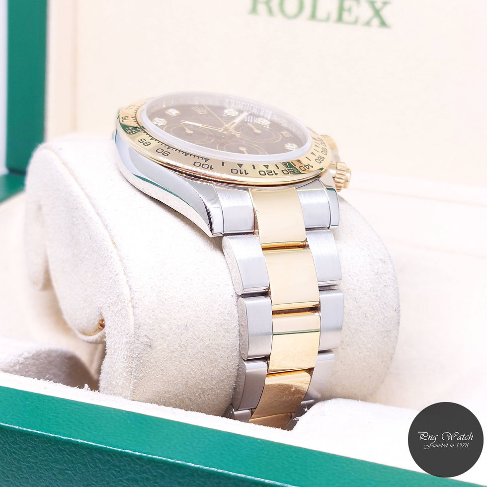 Thumbnail: Rolex 40mm 18K Half Yellow Gold Black Diamonds Daytona REF: 116503 (2016)