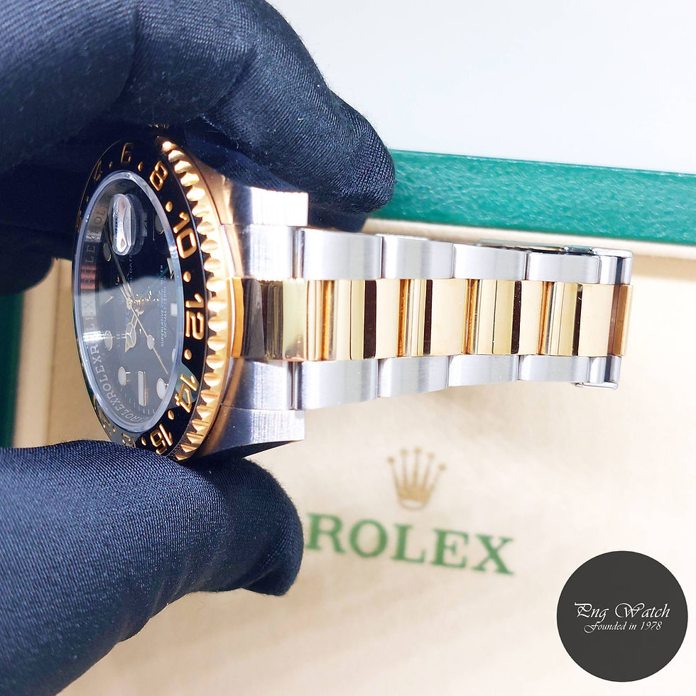 Thumbnail: Rolex 40mm 18K Half Yellow Gold Ceramic Bezel Black GMT Master REF: 116713LN