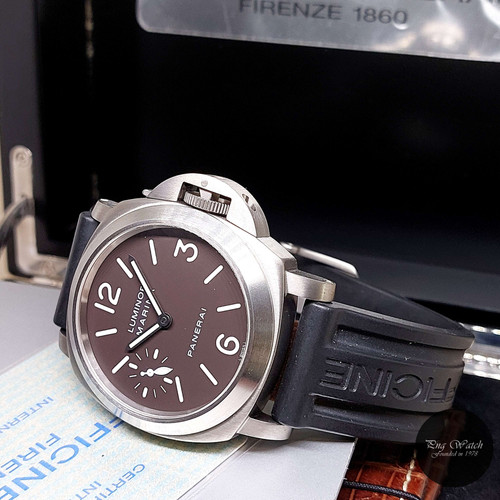 panerai tobacco dial Luminor Boutique Limited Edition Stainless Steel PAM00390 Box Papers powered by a Panerai Calibre P.3000 PANERAI PAM 390 Luminor Special