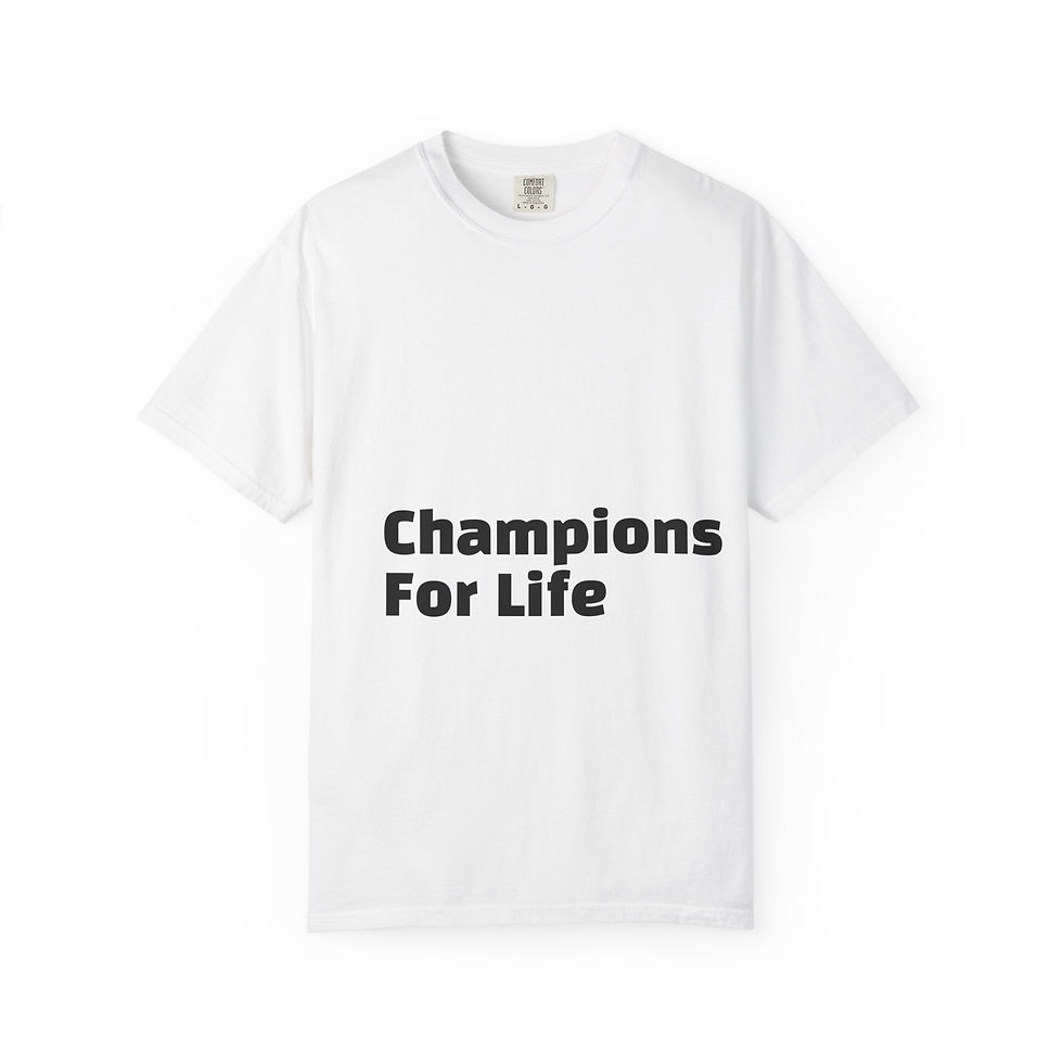 Thumbnail: T-Shirt — "Champions For Life" Hicks Elite Athletic Tee