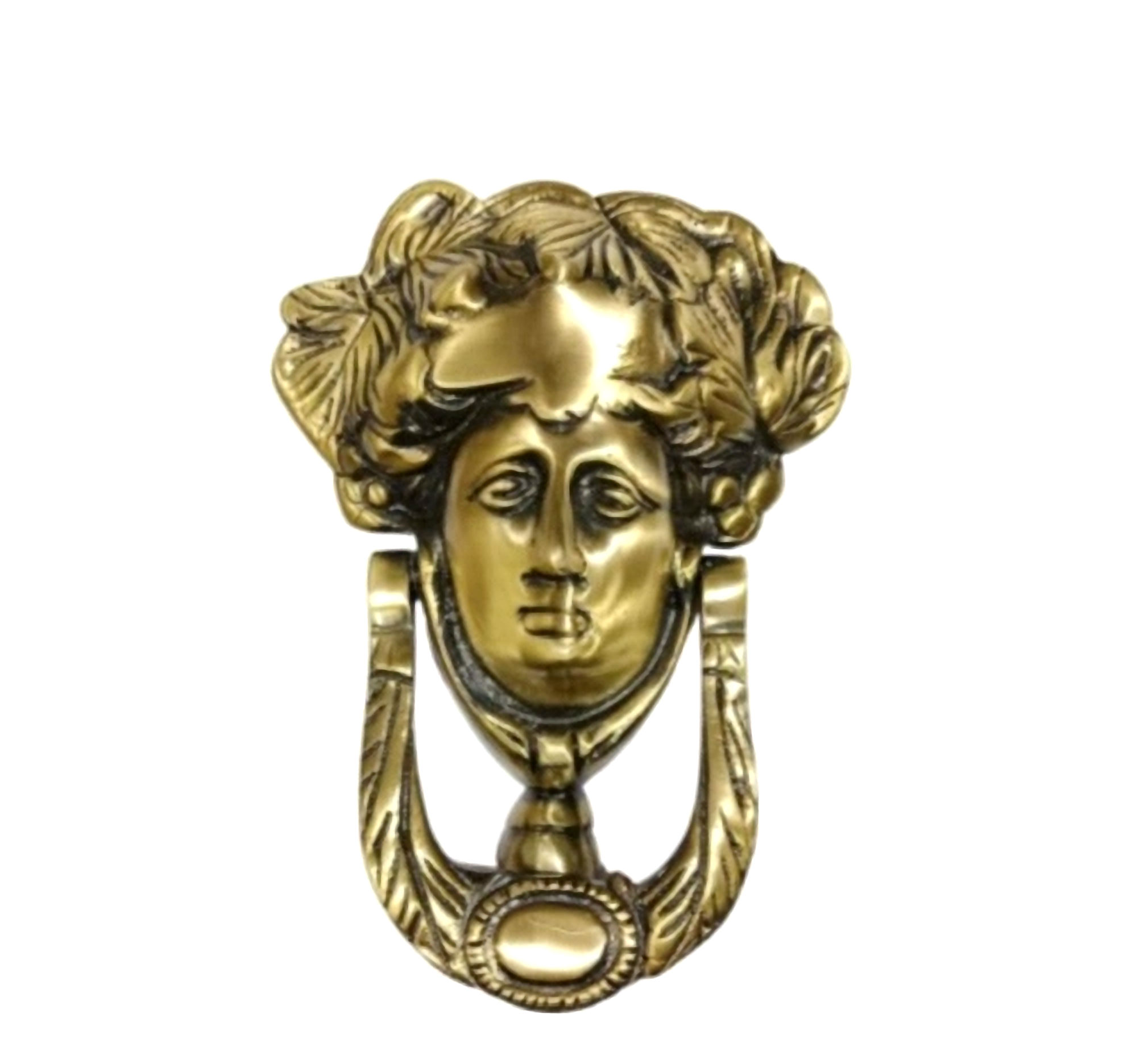 Pure Brass door knocker with Antique finish in 6inch 8inch (Pack of 1)