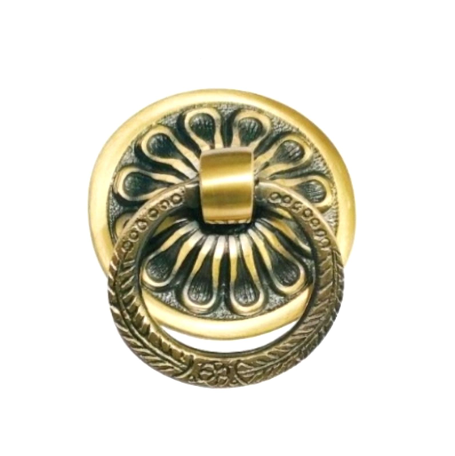 Brass Antique Round Door knocker/pull/handle in 3inch (pack of 1)