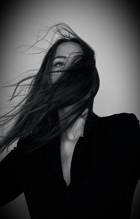 Windy day_crazy hair girl