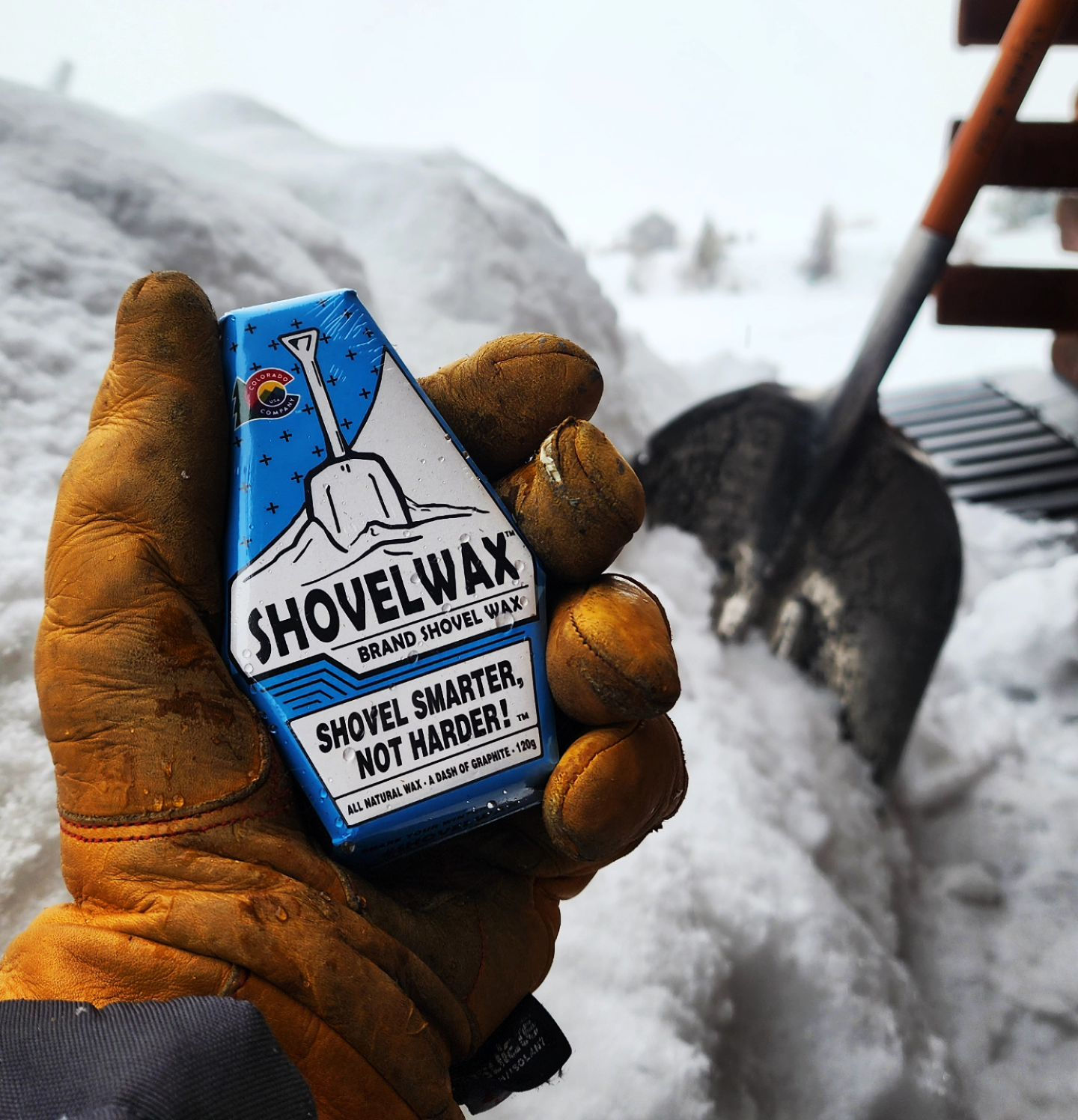 Shovelwax™ The ultimate solution to snow sticking to snow shovels and equipment